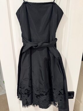 BCBGMaxAzria Black Dress with floral cutout Size 2